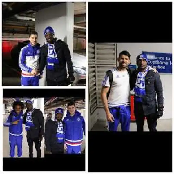 See How Peter Okoye Celebrates His Club Chelsea With These Photos